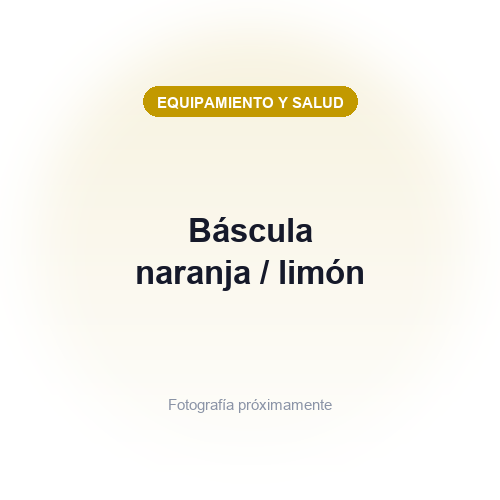 Báscula naranja / limón